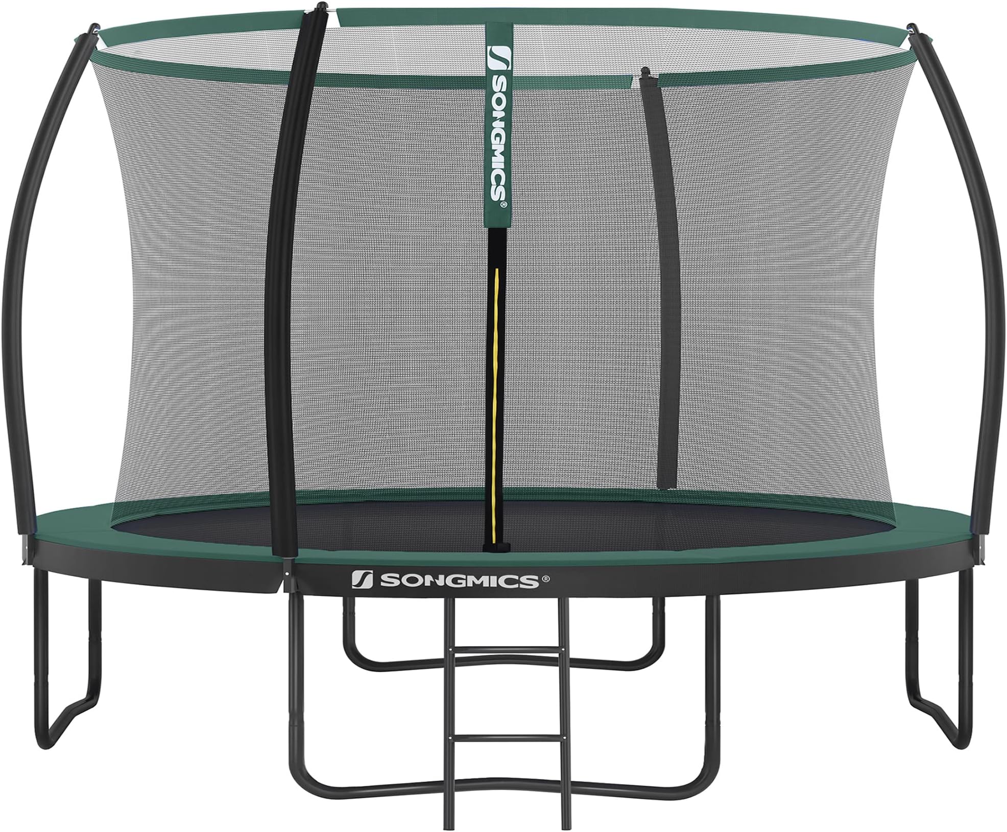 SONGMICS Trampoline for Children, Safety Net, Safety Cushions, Ladder, Steel Frame