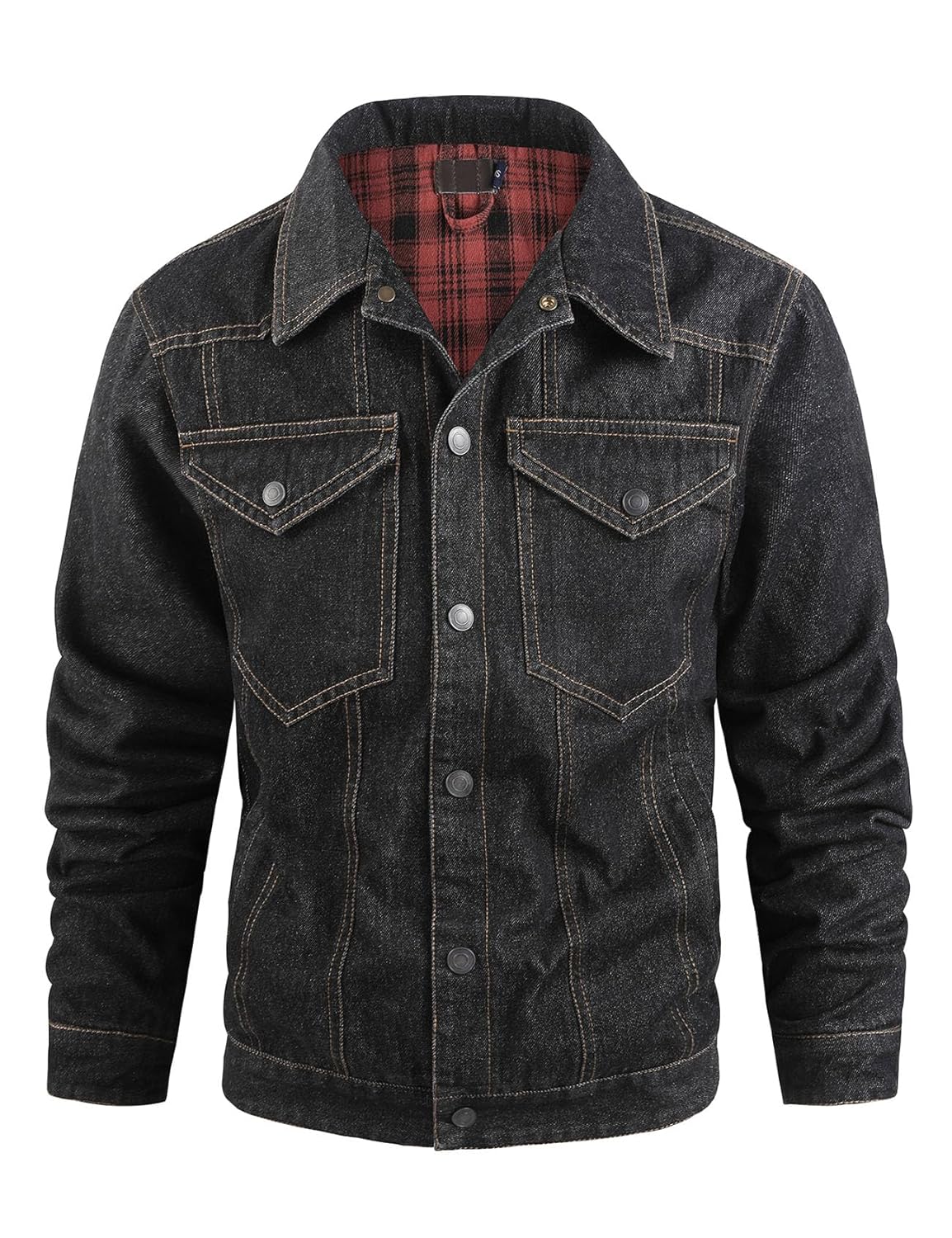 Flygo Jaqueta jeans masculina forrada de flanela, corte caubói, estilo ocidental, clássica, justa, vintage, resistente, casaco de caminhoneiro em promoção! Veja a oferta e mais achadinhos de Jaquetas & Casacos 2 Hoje é o melhor dia para comprar Flygo Jaqueta jeans masculina forrada de flanela, corte caubói, estilo ocidental, clássica, justa, vintage, resistente, casaco de caminhoneiro com aquele preço maroto! Promoção! Aproveite a oferta! 2