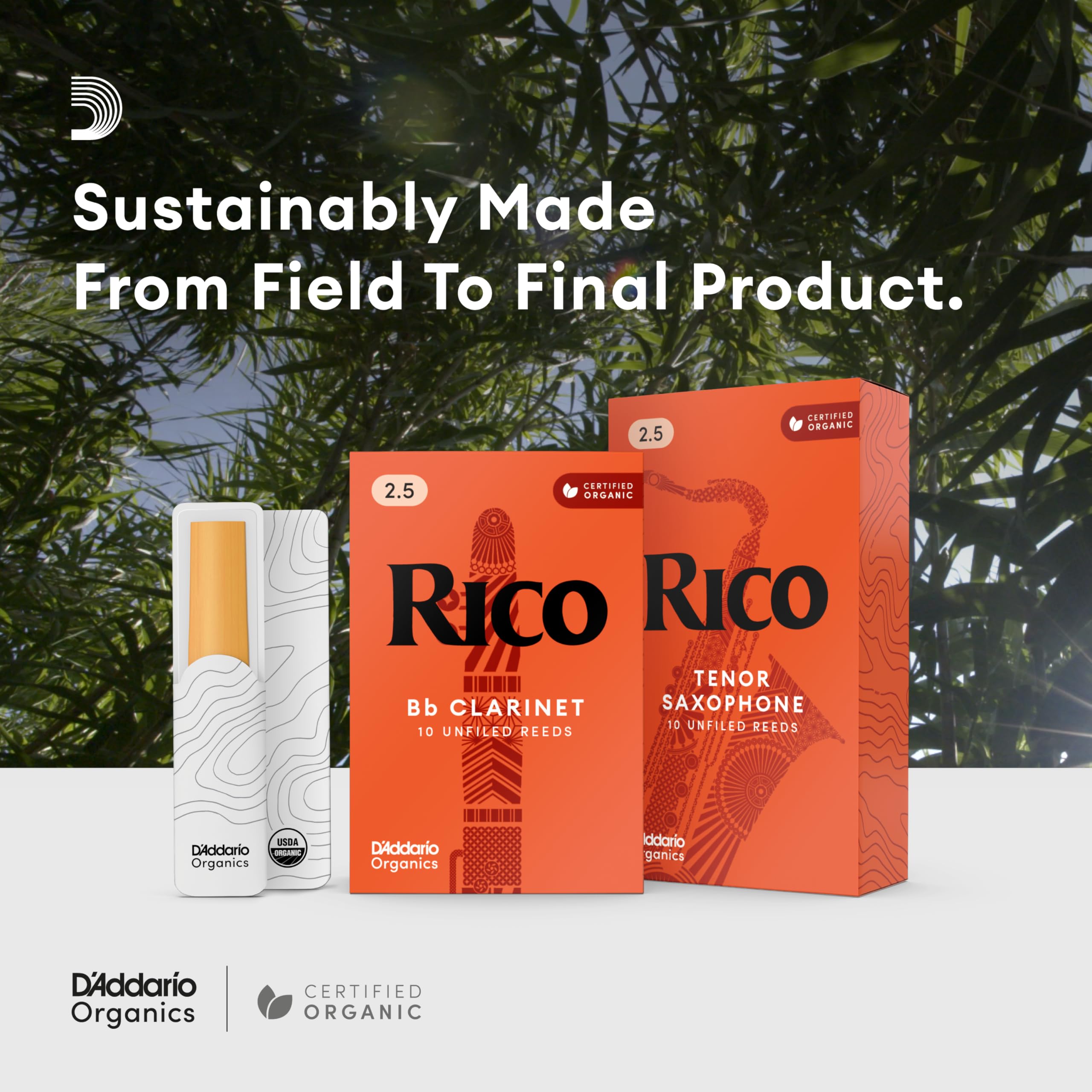 RICO リード ソプラノサクソフォーン 強度:2.5(10枚入)アンファイルド RIA1025 cm3dmju Amazon.com: Rico Organic Alto Saxophone Reeds, Strength 2.5, Pack