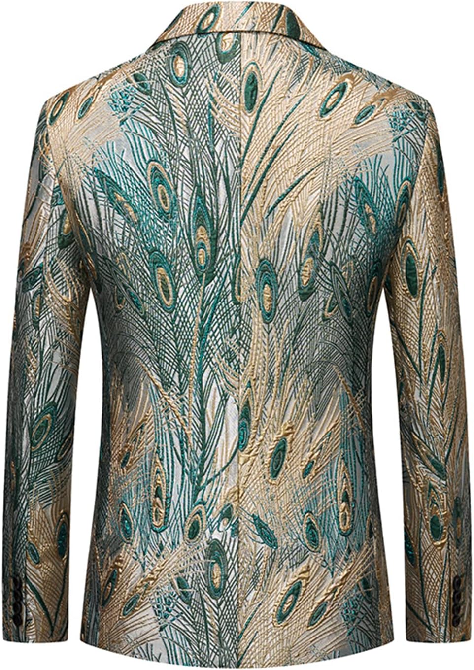 UNINUKOO Mens Floral Blazer Jacket Slim Fit Paisley Tuxedo Suit Party Dress Wedding Sport Coat for Men