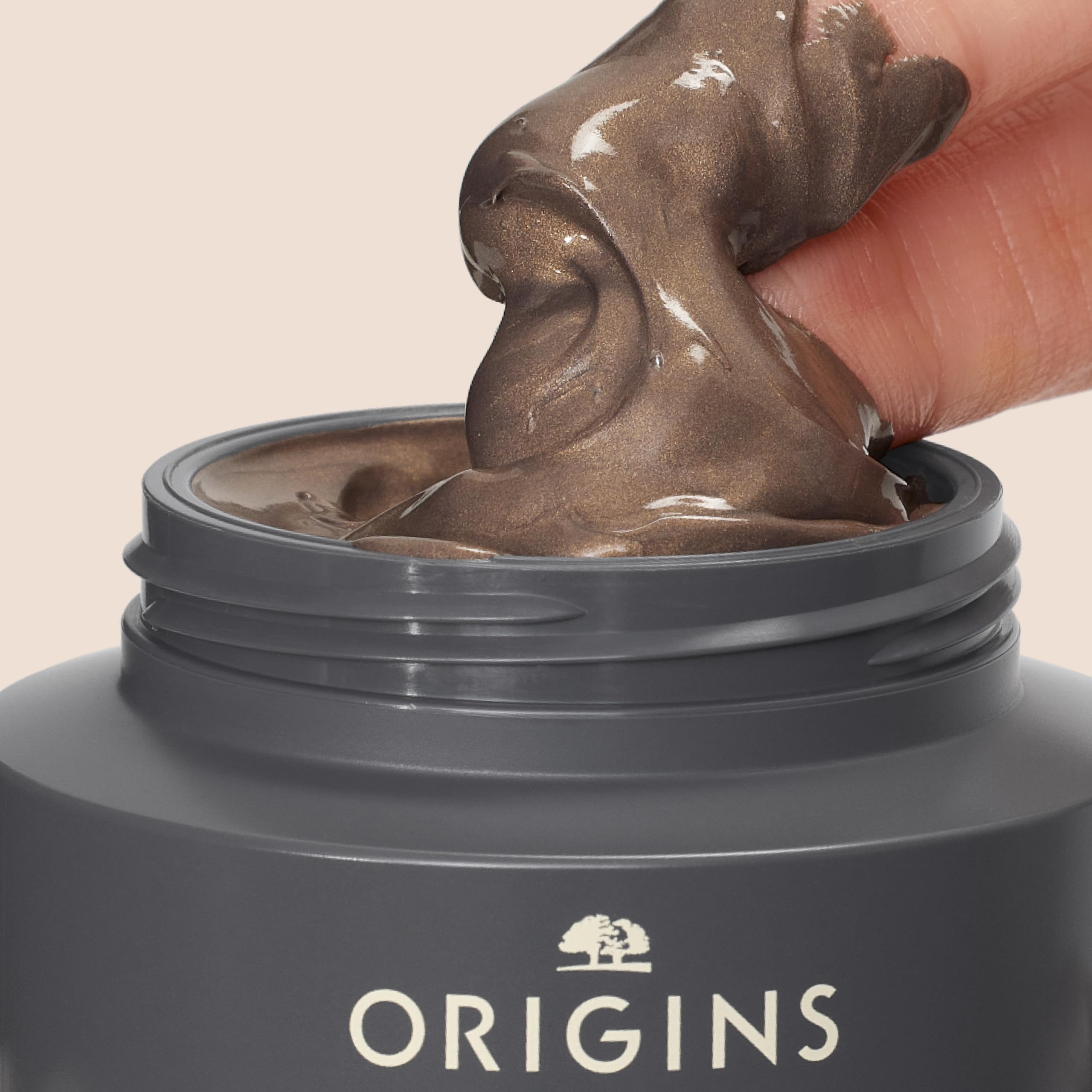 Origins Clear Improvement Rich Purifying Charcoal Face Mask 75 ml | Reinigt tiefenwirksam trockene Haut | Mit Bambuskohle, Sheabutter und Tonerde