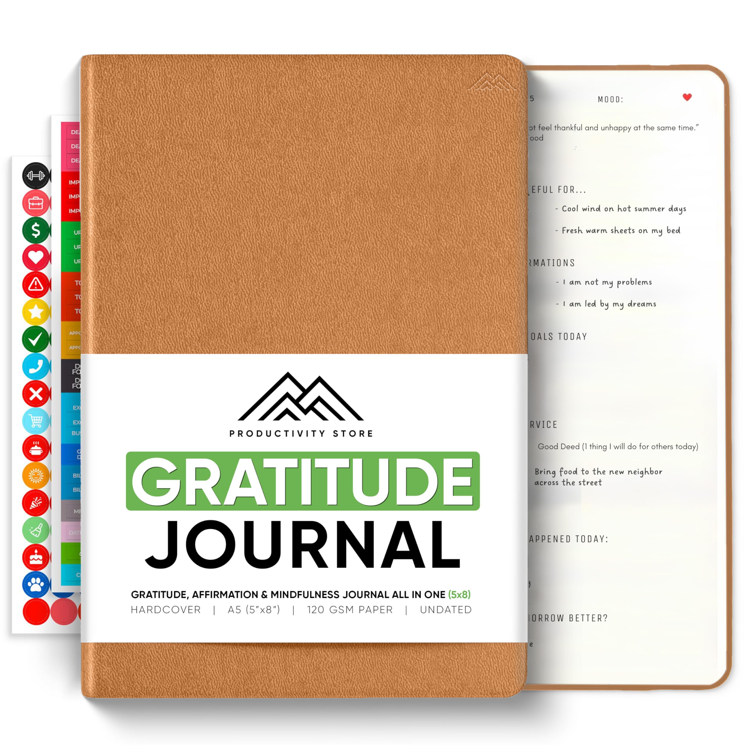 Gratitude & Self-Care Journal - Guided Mindfulness & Mental Health Journal All-in-One with Prompts for Self Discovery - Daily Journal for Men & Women