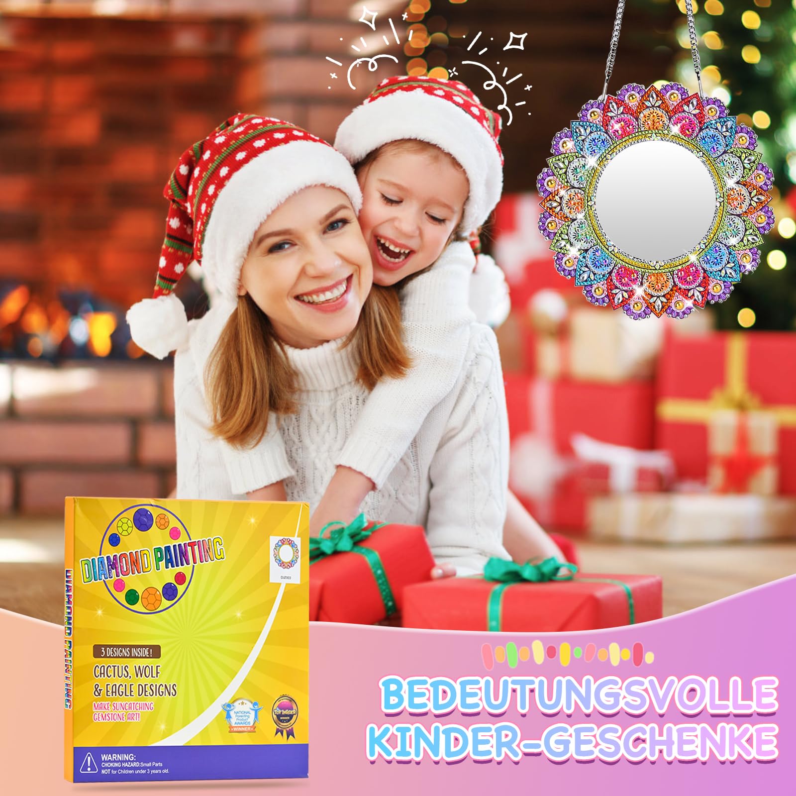 Snookids Diamond Painting Spiegel - DIY Bastelset Für Mädchen