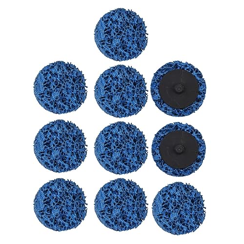 Miniatura 2 de kimllier 10 unidades de discos de cambio rápido de 2 pulgadas, rueda de desmontaje fácil tipo R, rueda de limpieza de óxido, apto para amoladoras