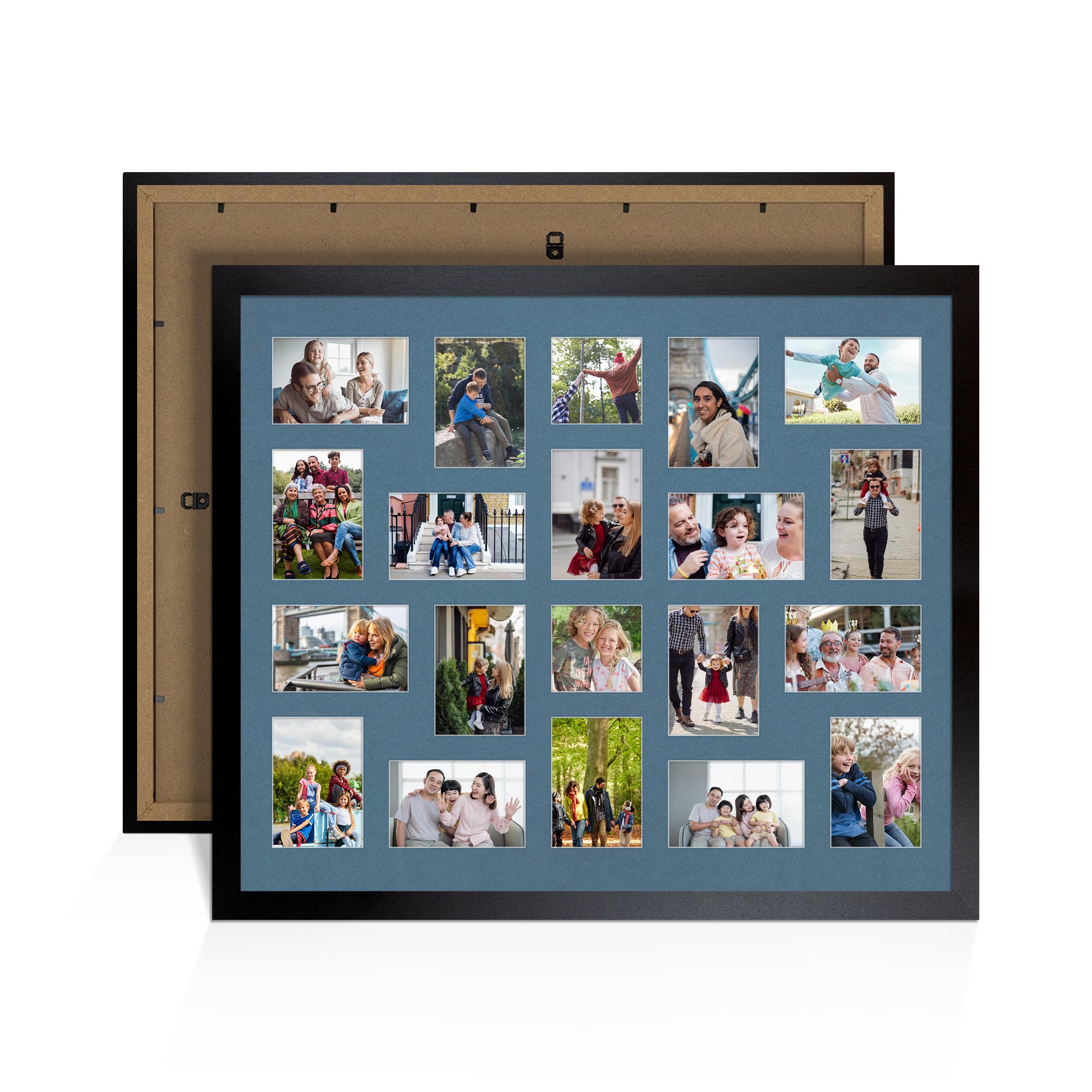 Alison Kingsgate Matte Black 80x70cm Photo frame for multiple pictures