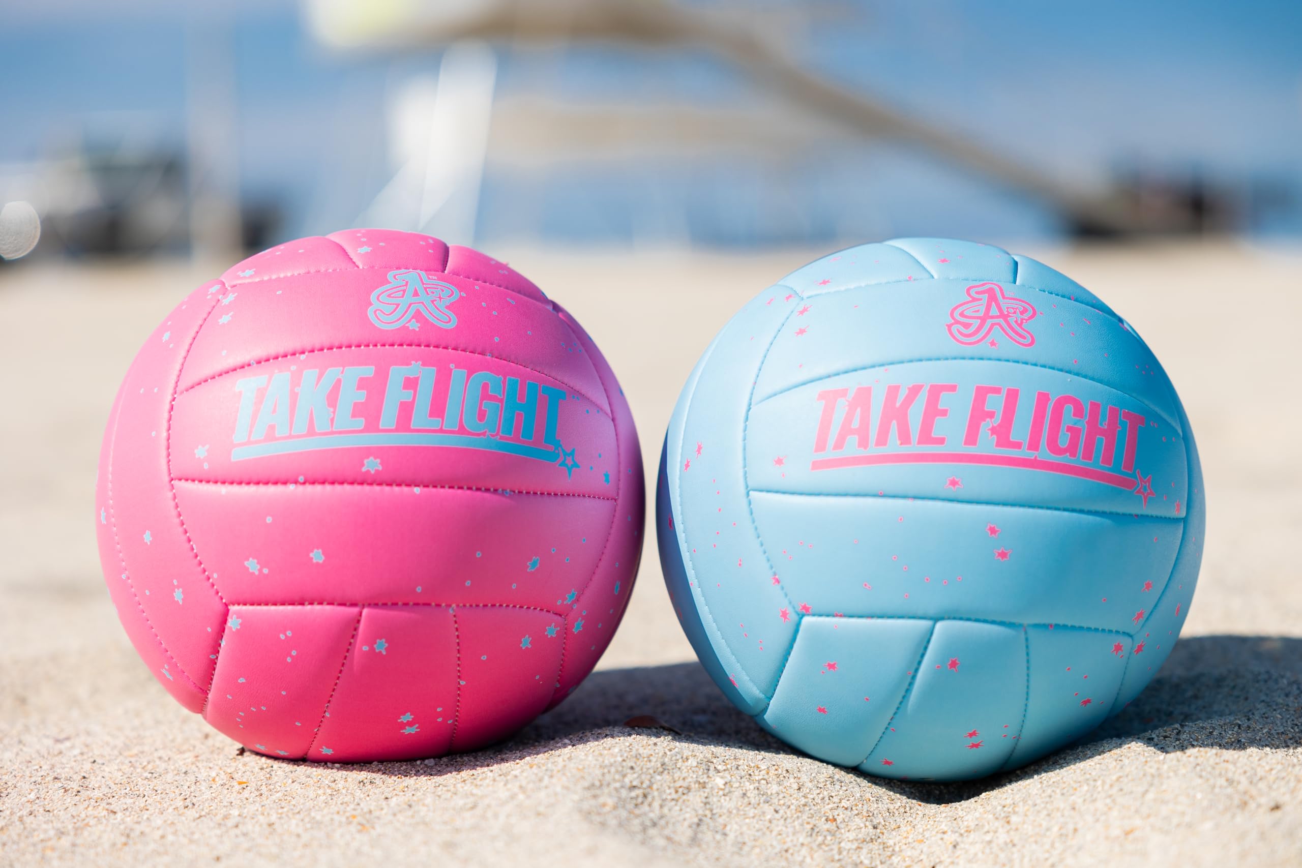 A Plus Collectibles Take Flight Premium Outdoor/Indoor Volleyball (Planetary Pink)