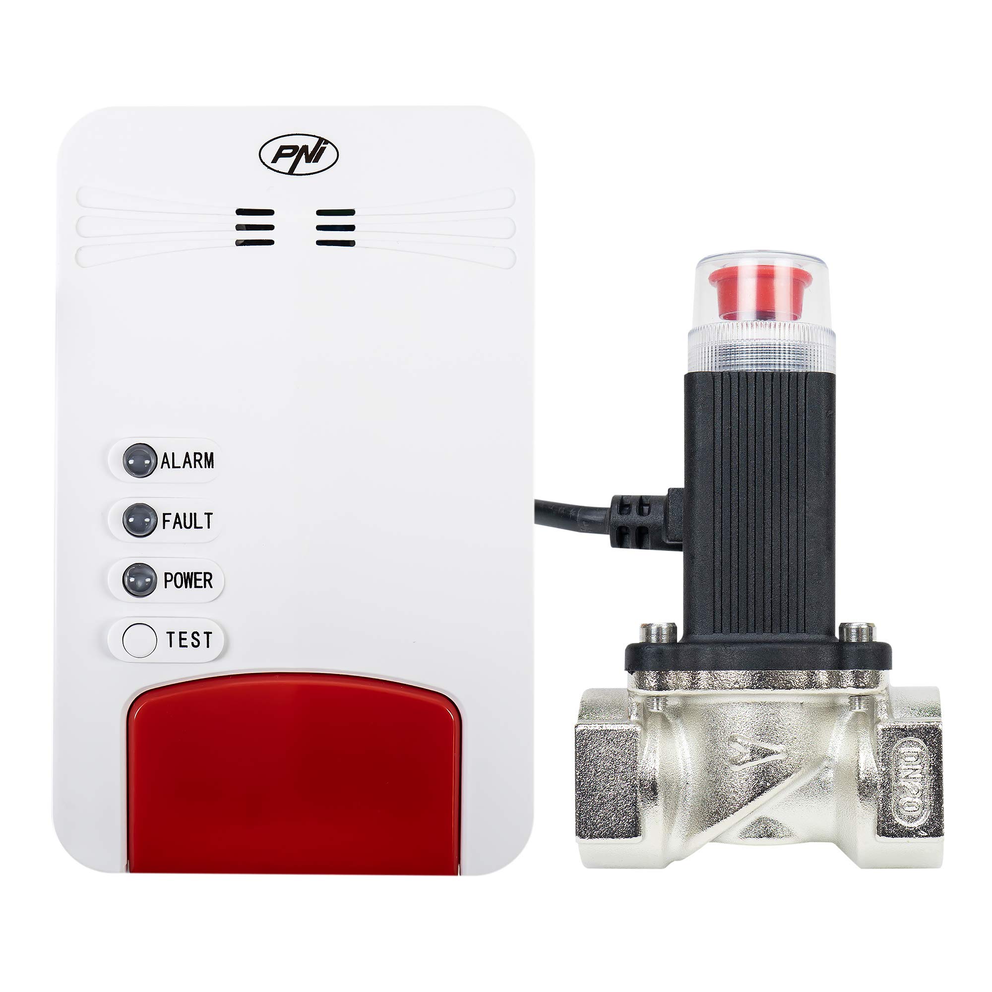 PNI Safe House Dual 250LR - Kit con 2 sensori e valvola magnetica da 3/4"