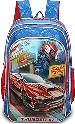 SANTINO, Mochila Infantil Speed Car Tunning Race by Santino Poliéster SCM11U Azul Marinho