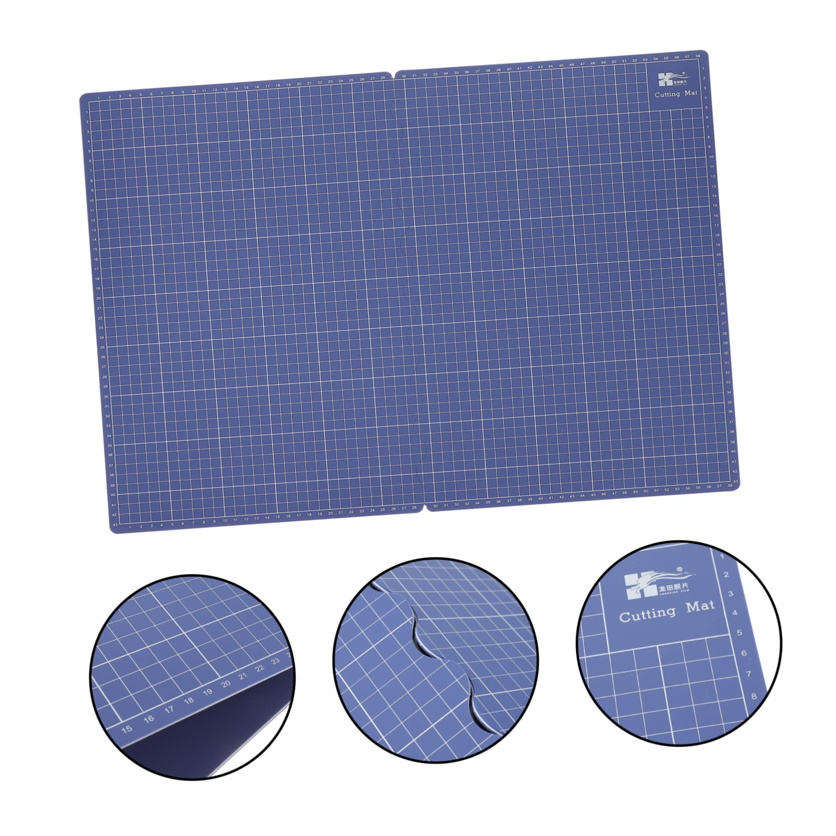 Tappetino da Taglio Pieghevole A2-a3 Blu in Pvc per Scrapbooking | Formato Portatile, Adatto a Cucito e Progetti Diy, Superficie Stabile per Studenti
