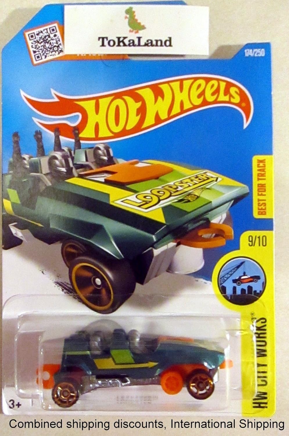 Hot Wheels 2016 Green Loopster Roller Coaster Car Nepal Ubuy
