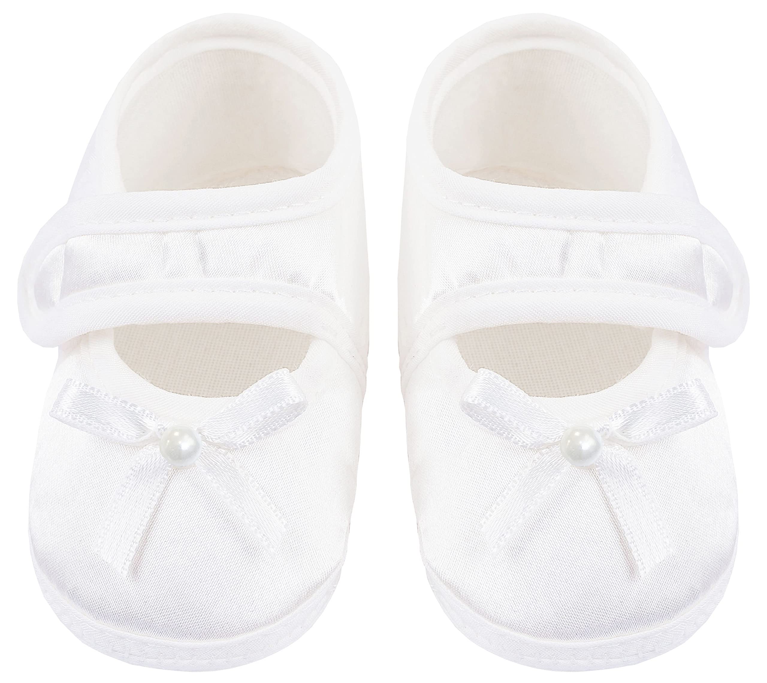 Lilax - Abito da neonato per battesimo, in pizzo, 4 pezzi, colore: Bianco