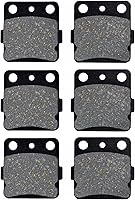 Vista 1 de AHL Juego de pastillas de freno semimetálicas delanteras y traseras para Honda TRX400EX TRX400 EX Sportrax 2001-2008 / TRX400 EX Fourtrax 1999 2000