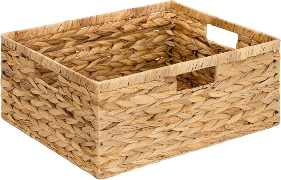 GRANNY SAYS Large Wicker Basket, Wicker Storage Baskets for Shelves, 1-Pack