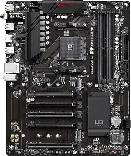 Vista 24 de GIGABYTE B550M DS3H AC - Tarjeta madre compatible con AM4 AMD/B550/Micro ATX/Dual M.2/SATA 6Gb/s/USB 3.2 Gen 1/PCIe 4.0/HMDI/DVI/DDR4