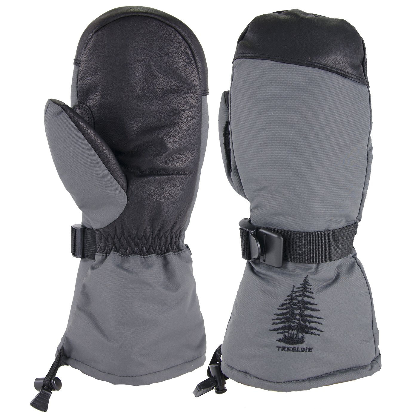 SnowStoppers Ridge Mitt - Extra Warm - Triple Insulated Men's Ski Mittens from Treeline (Small)