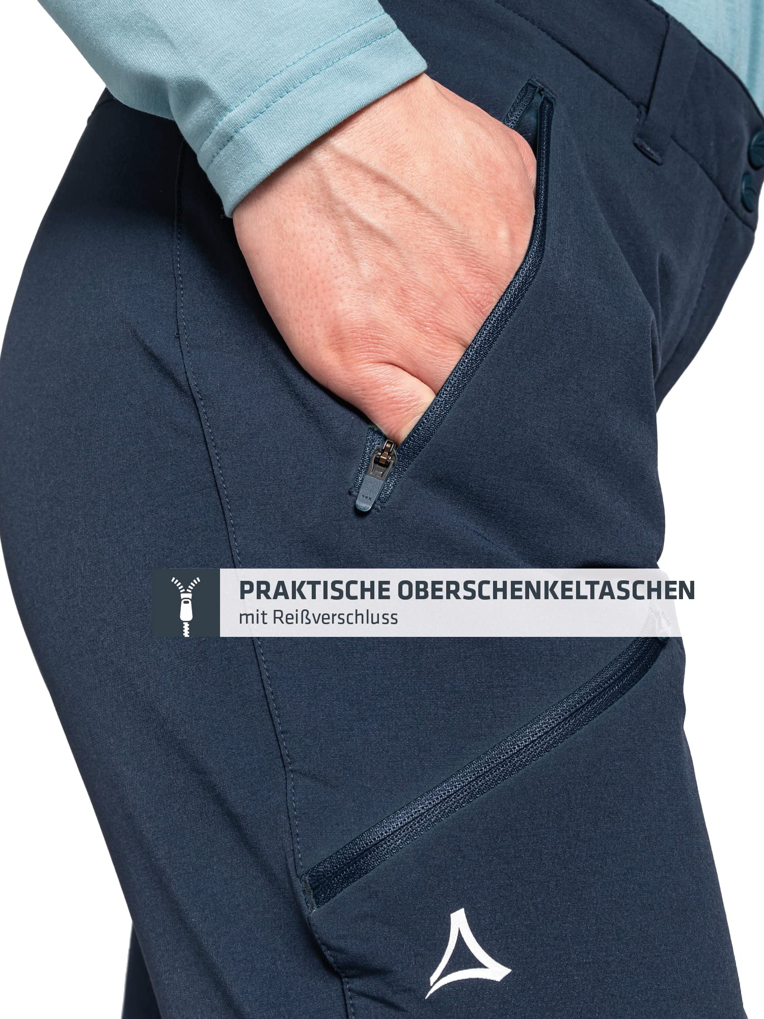 Schöffel Damen Pants Ascona Warm L, warme Wanderhose mit 4 Wege-Stretch, wasserabweisende, atmungsaktive Thermohose