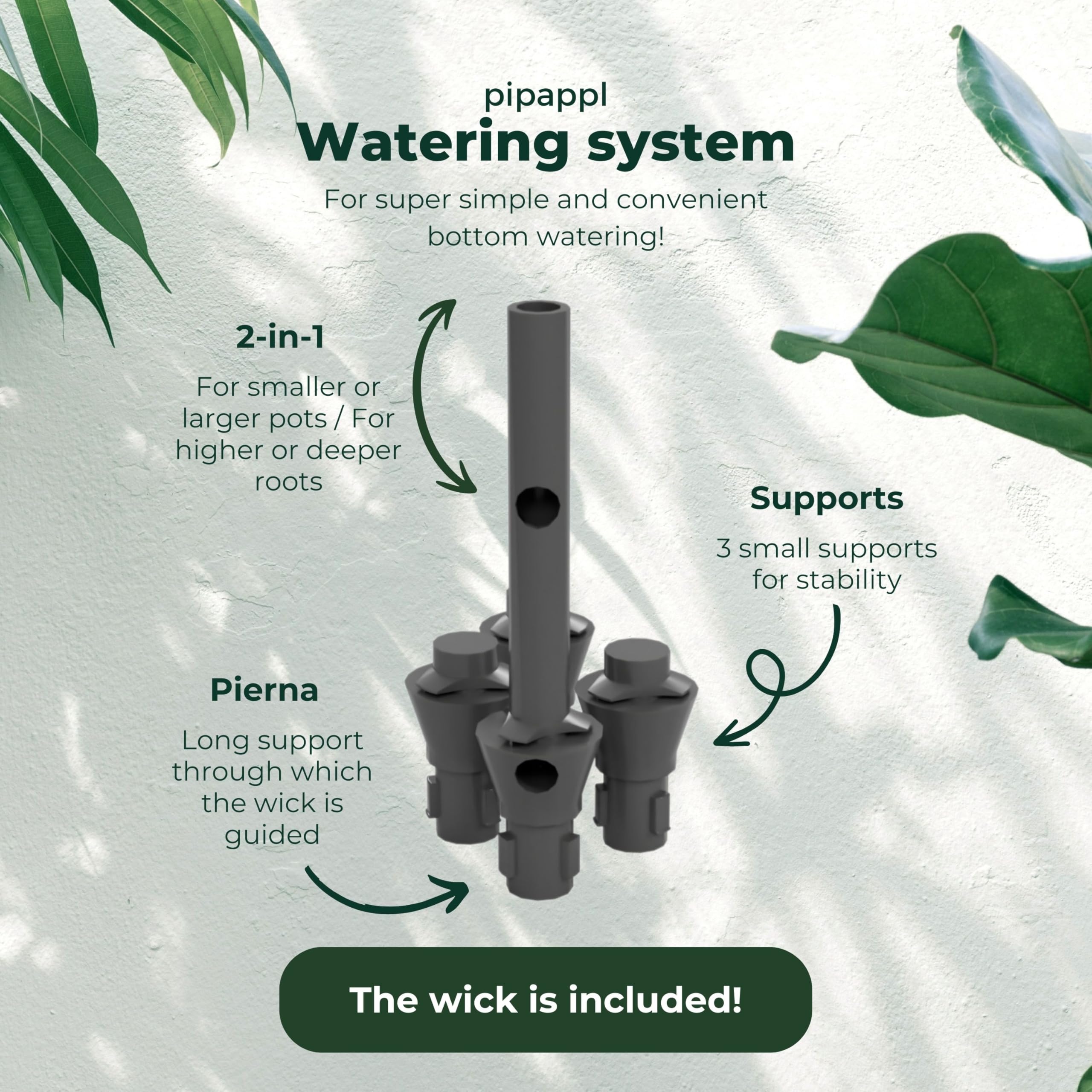 système d'irrigation plante d'intérieur avec mèche d'auto-arrosage arrosage automatique plante intérieur vacances système d'irrigation intérieur invisible arrosage par le bas pour plantes (10)