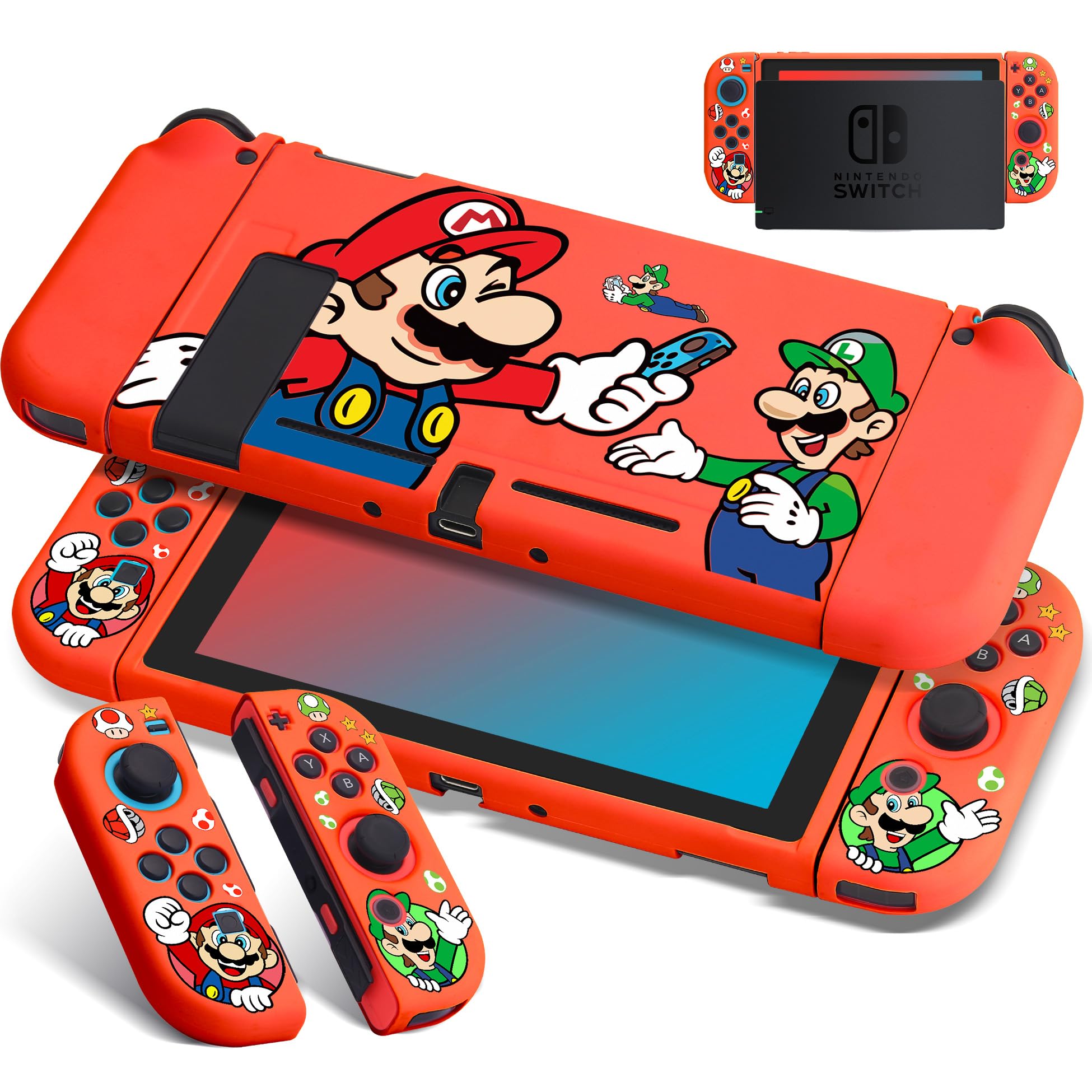 Amazon.com: Xcitifun Protective Case Compatible with Nintendo Switch ...