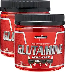 2x Glutamine Isolates Natural 300g Integralmedica