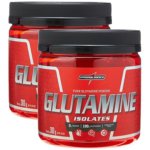 2x Glutamine Isolates Natural 300g Integralmedica