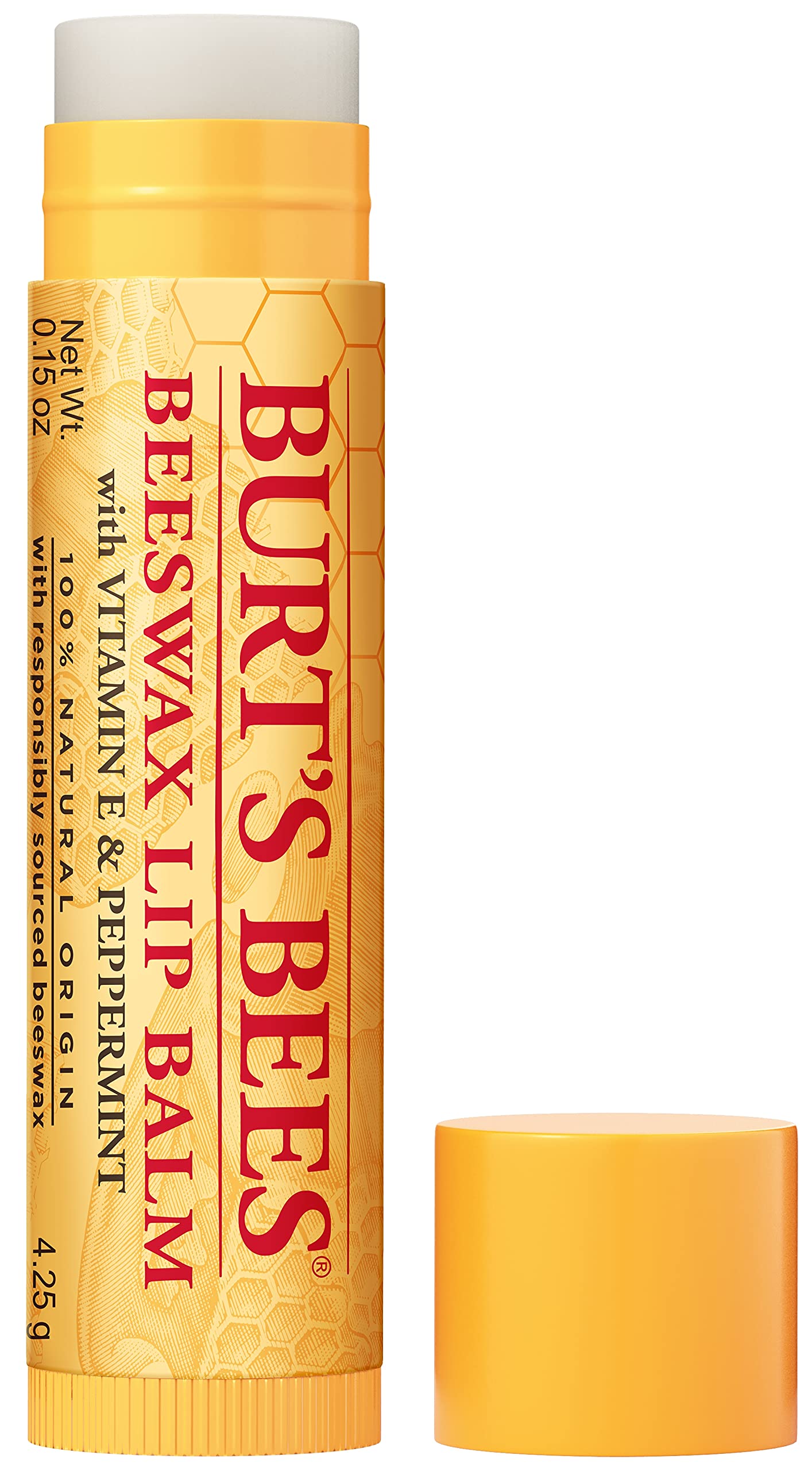 Burt's Bees Lip Balm, Moisturizing Lip Care, 100 Natural, Original