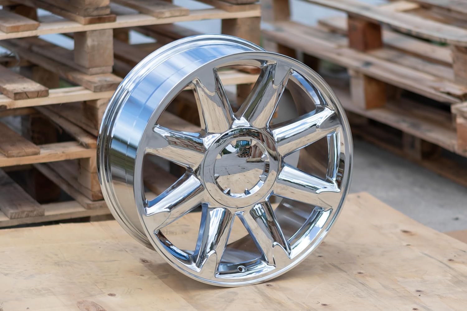 OE Wheels CV85 20 Inch Rim Fits Yukon Denali Style 6x139.7 20x8.5 Chrome - Hollander 5304 (1)
