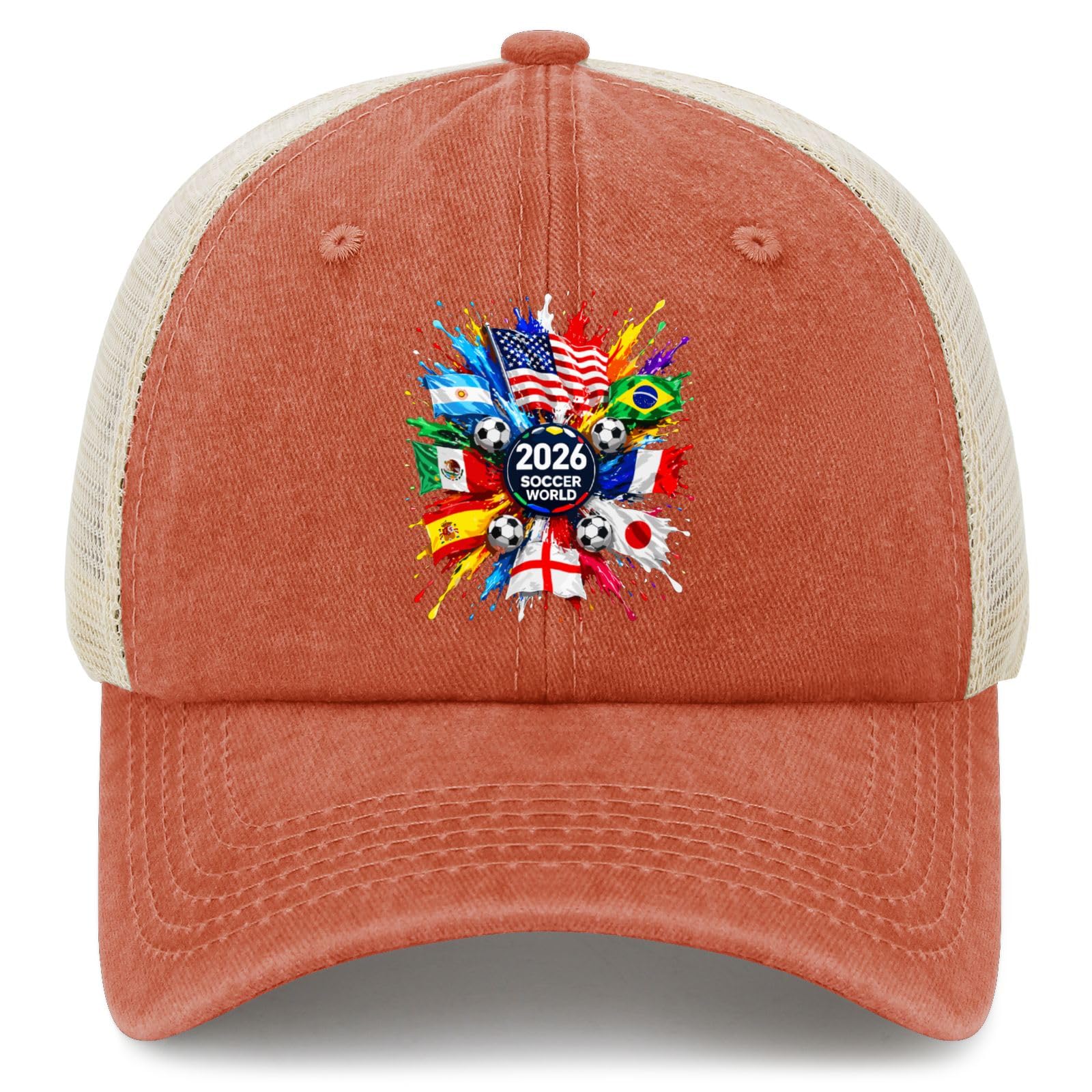 Canada Mexico US World Cups Soccer 2026 Trucker Hat Camping Caps for Son