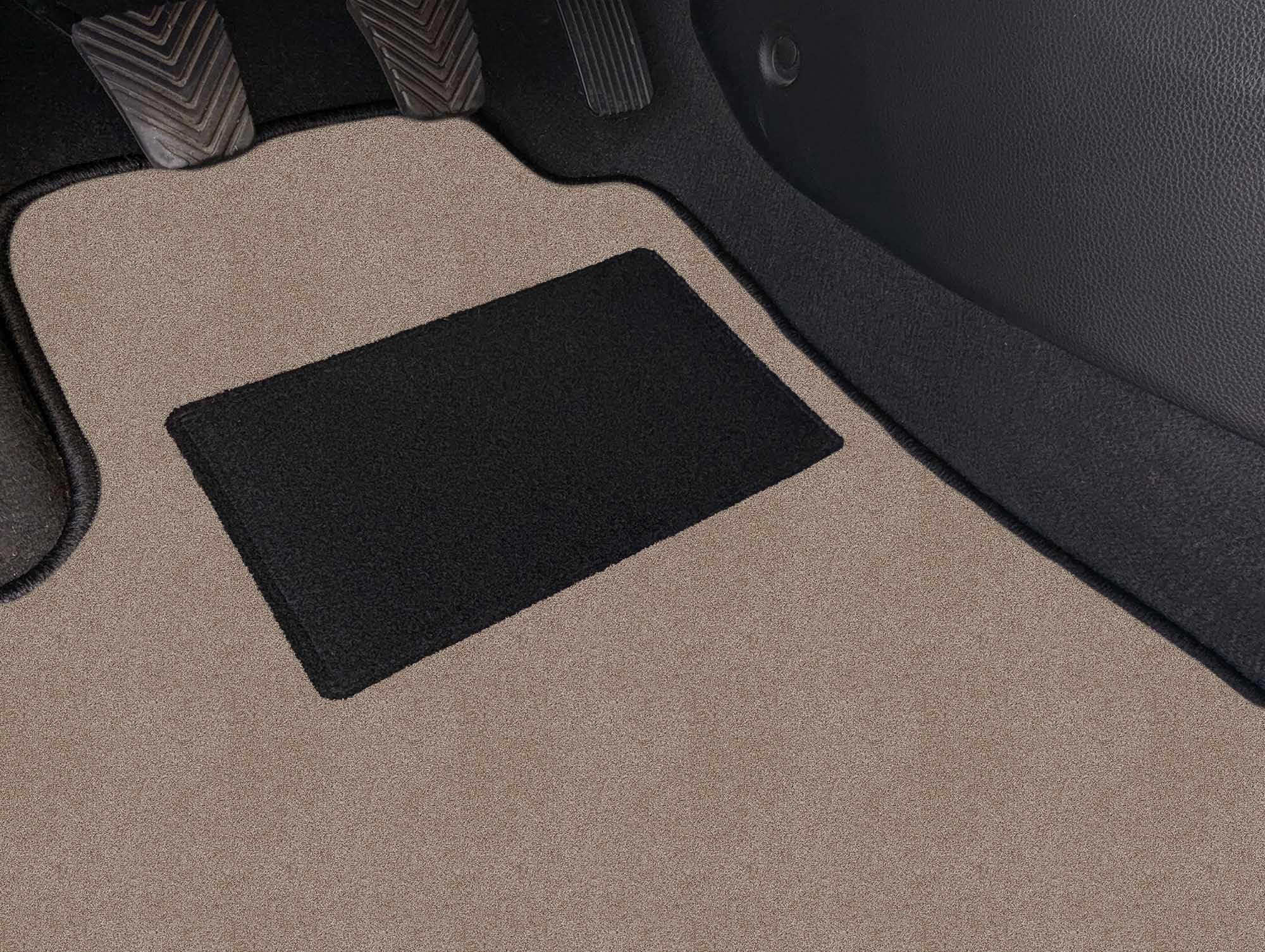 Tappetini adatti per VW LT II Tipo 2D 3-Sitzer (Costruzione 1996-2006), Robust antracite | 1 pz. | Bordo grigio