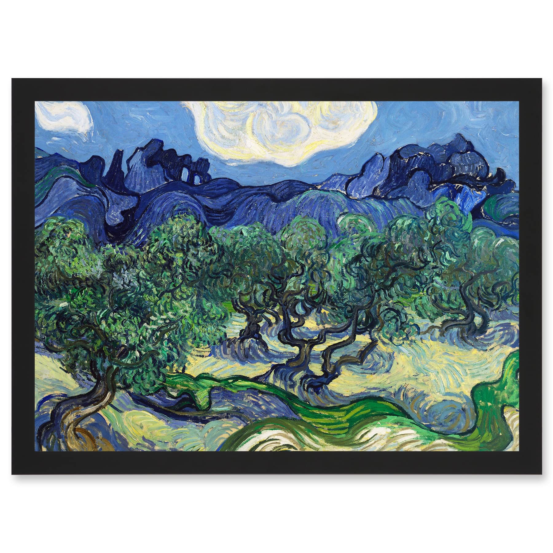B&Q -  Vincent Van Gogh The Olive Trees Painting Wall Art PrintA4 Size