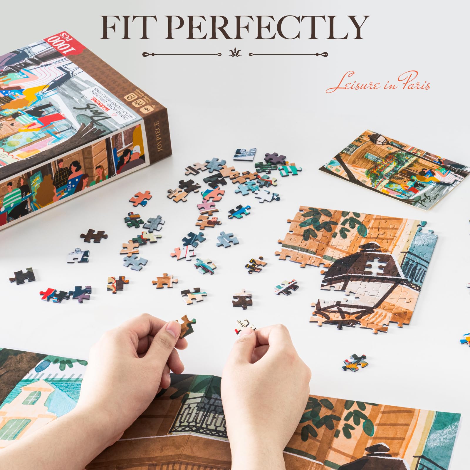 ROWOOD Puzzle da 1000 pezzi per adulti e bambini, gioco impegnativo, giocattolo educativo, puzzle regali per donne uomini, tempo libero a Parigi