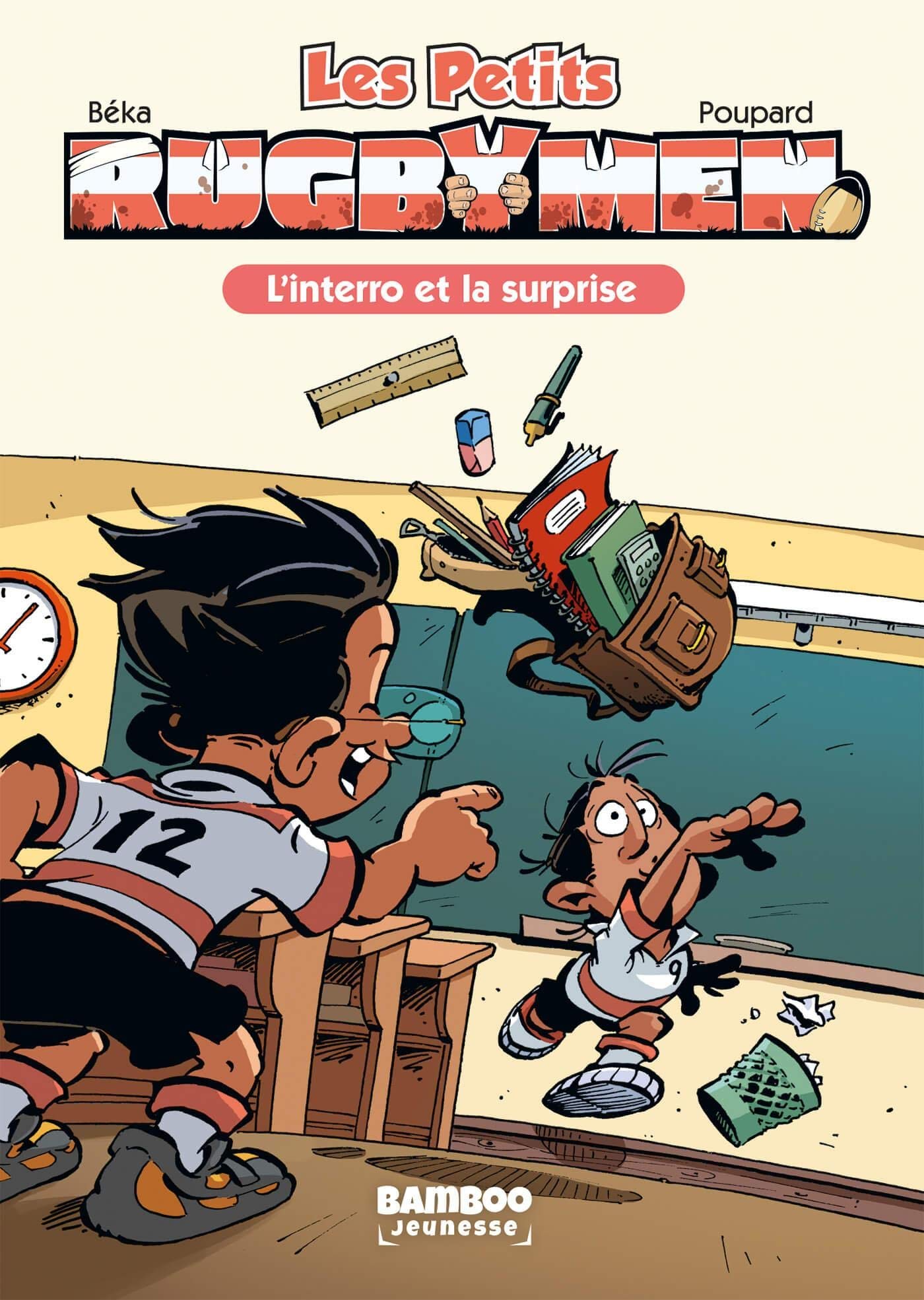 Les rugbymen - t02 - les petits rugbymen - poche - volume 02 - l'interro et la surprise (nouvelle ed