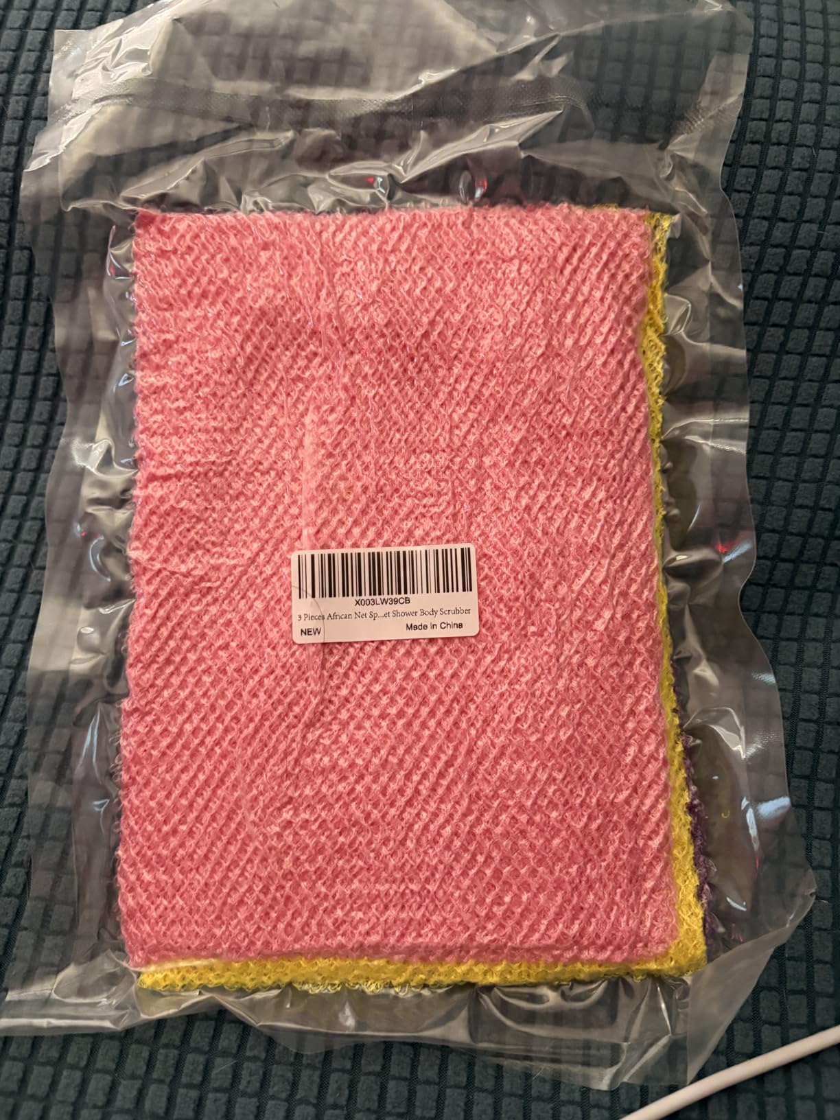GIGULES African Net Sponge African Exfoliating Net African Bath Sponge African Scrubbing Long Net Rag African Wash Net Shower Body Scrubber