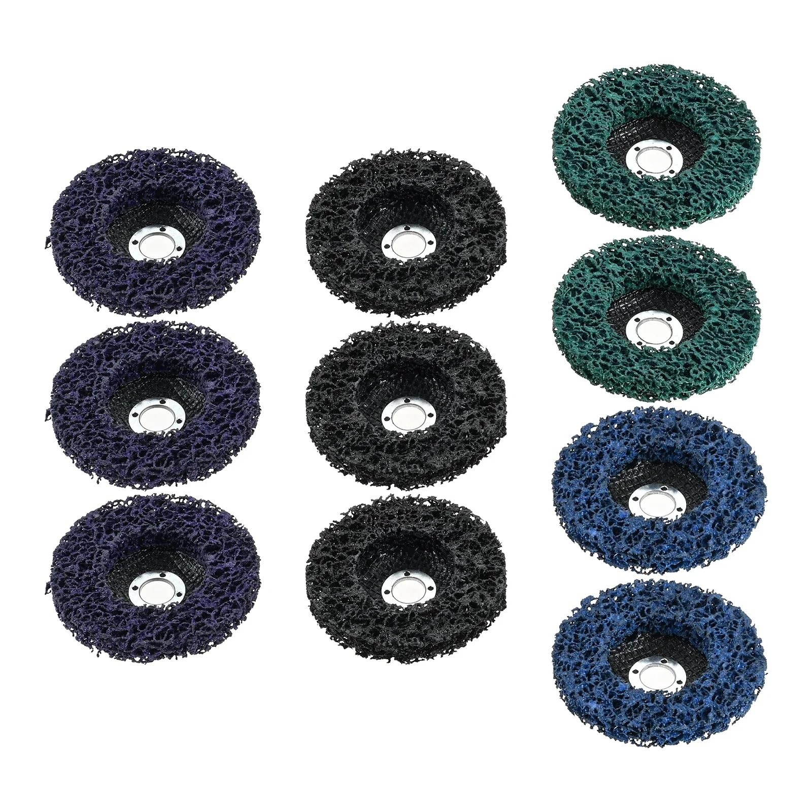 10 dischi per strisce di vernice per smerigliatrice angolare, rimuovi ruggine, metallo, legno, superficie, sverniciatura rapida, 4/4,5 pollici(100mm)