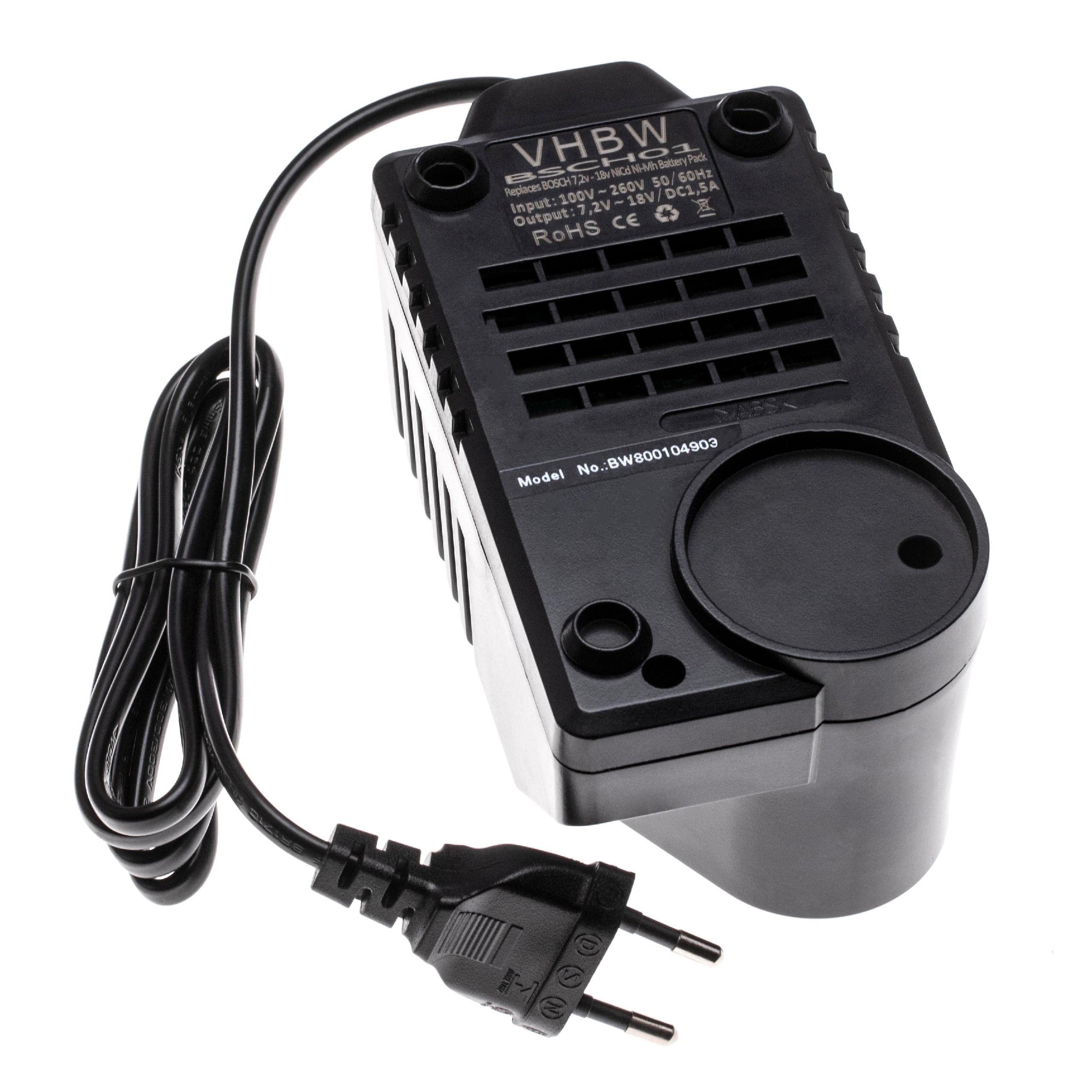 vhbw Chargeur Compatible avec Bosch BAT119, BAT160, BAT180, BAT181, BAT120, BAT139, BAT140, BAT159 Batteries d'outils, 120 W, 7,
