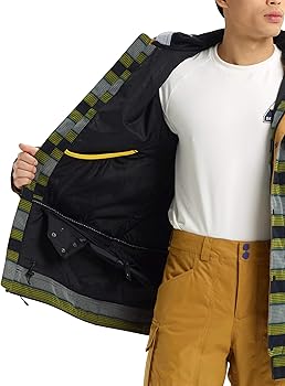 Amazon.com : Burton Mens Dunmore Jacket, Maize Sap Stripe, Large