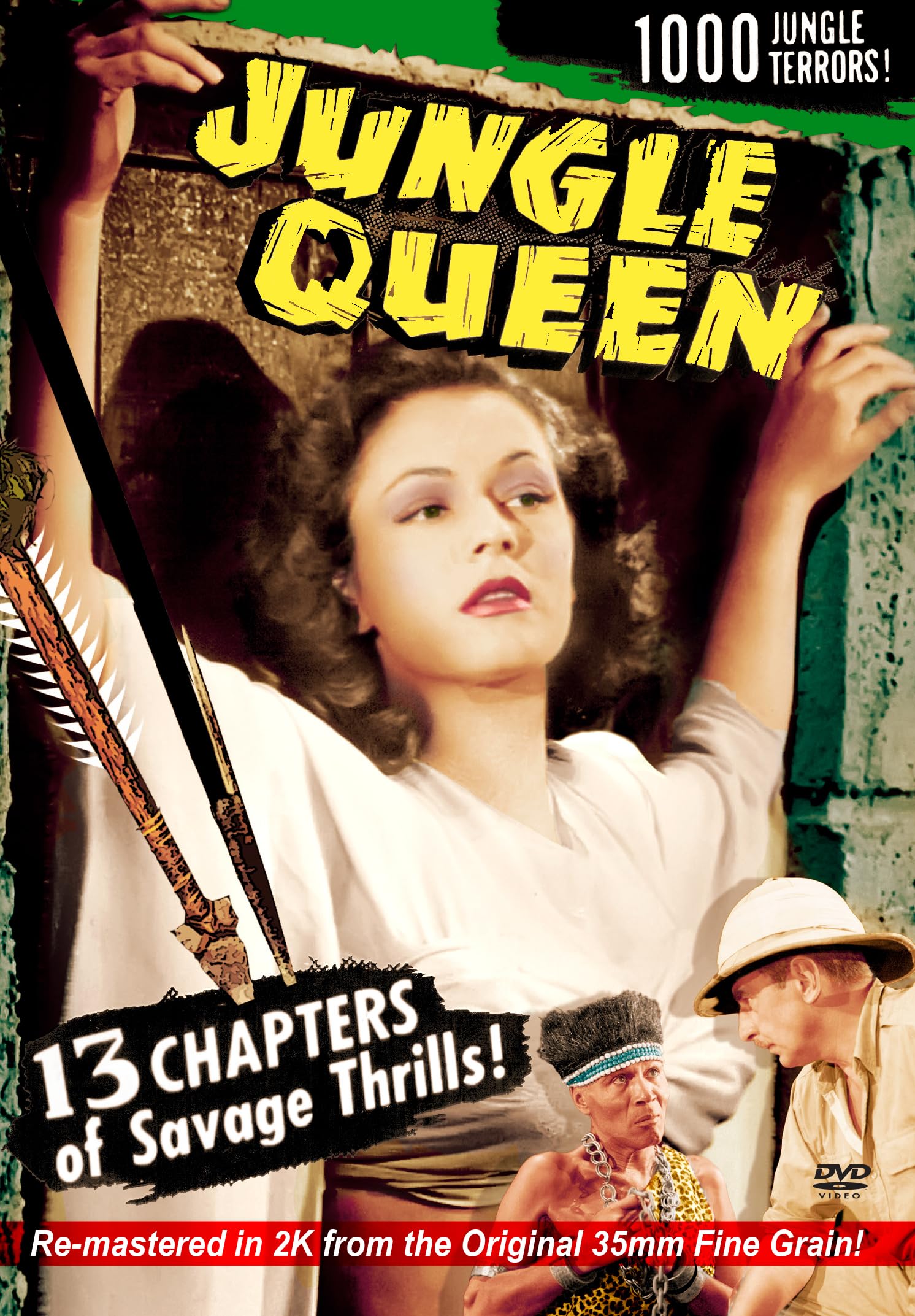 DVD Jungle Queen Edición Especial 2K Película Importación EE.UU.