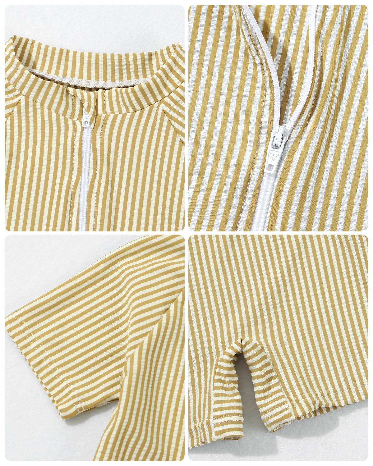JiAmy Maillot de bain pour bébé garçon avec chapeau de soleil Protection UV Maillot de bain une pièce Maillot de bain Vêtements