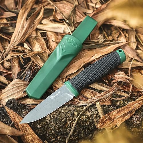 Miniatura 5 de Ganzo G806-GB Cuchillo de hoja fija 8CR14 Hoja de acero inoxidable ergonómico Mango antideslizante Camping Caza Pesca al aire libre EDC Cuchillo con