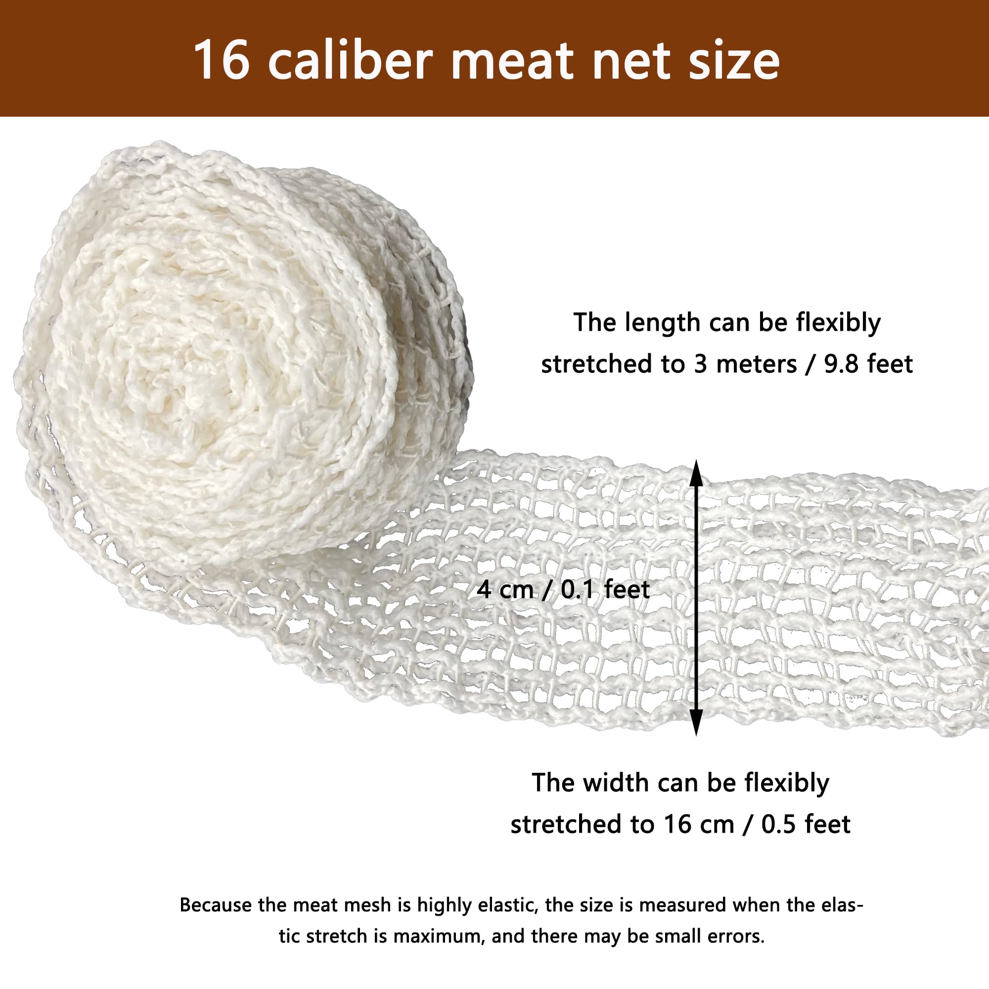 duoyif Rete per Arrosti Rete da Cucina per Carne, Rete di Carne, Rete da Cucina in Cotone, Accessori per Cottura e Cottura per Conservare Appendere Arrostire Cuocere Carne Prosciutto 300Cm 2Rotoli