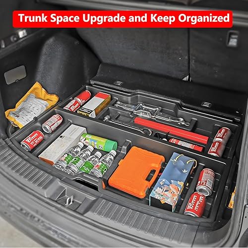 Miniatura 5 de Organizador de maletero Honda CR-V 2023-2026, caja de almacenamiento para escotilla trasera de carga para CRV EX LX EX-L Turbo Sport debajo de carga