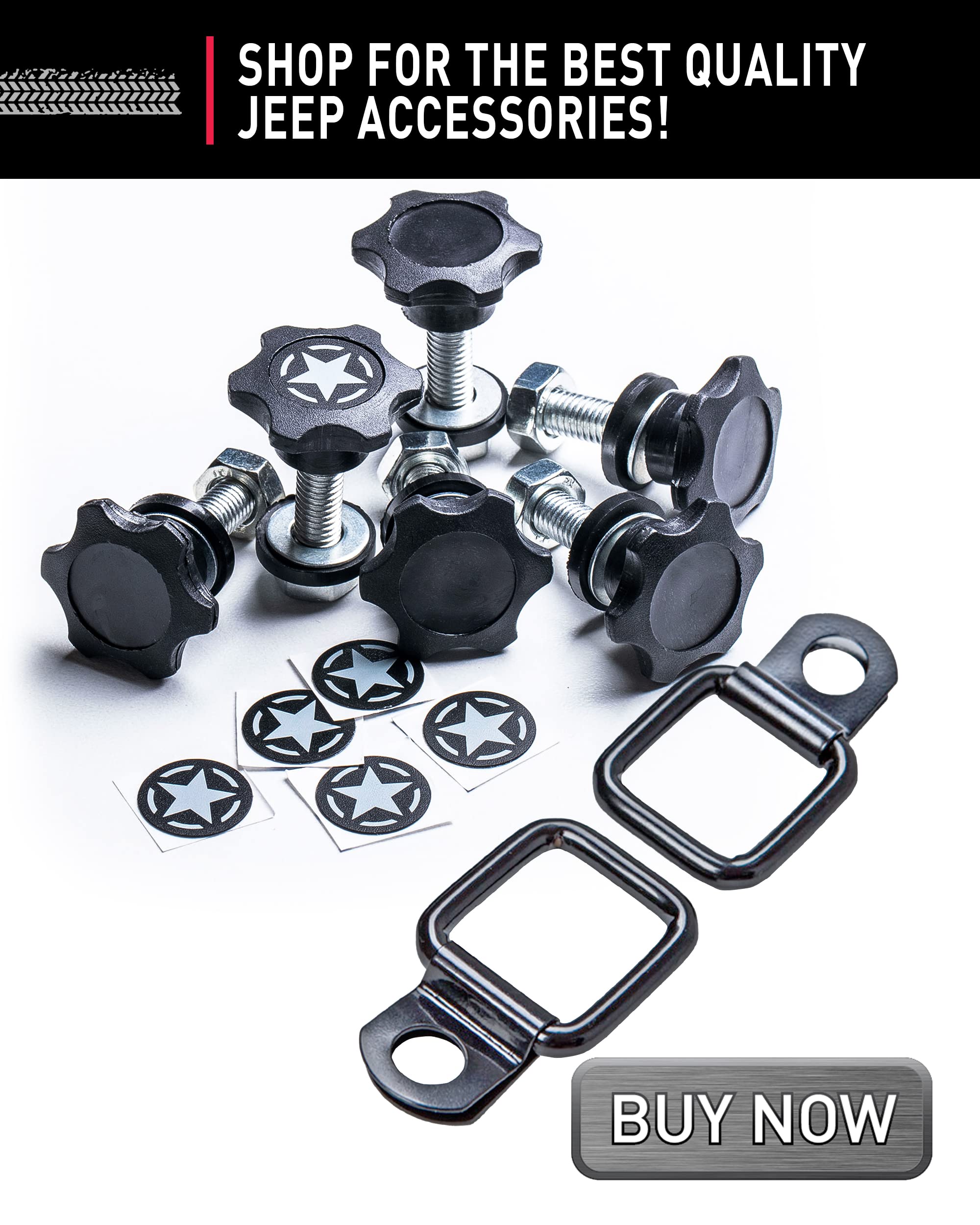 Buy GPCA Tie Down Thumb Screw Bolts and DRings Set Compatible with