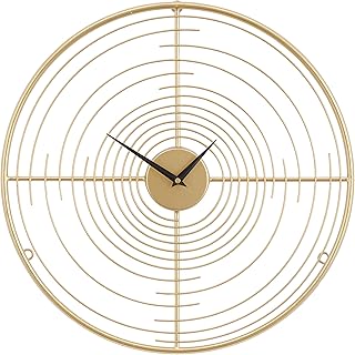 Deco 79 Metal Open Frame Swirl Wall Clock, 20