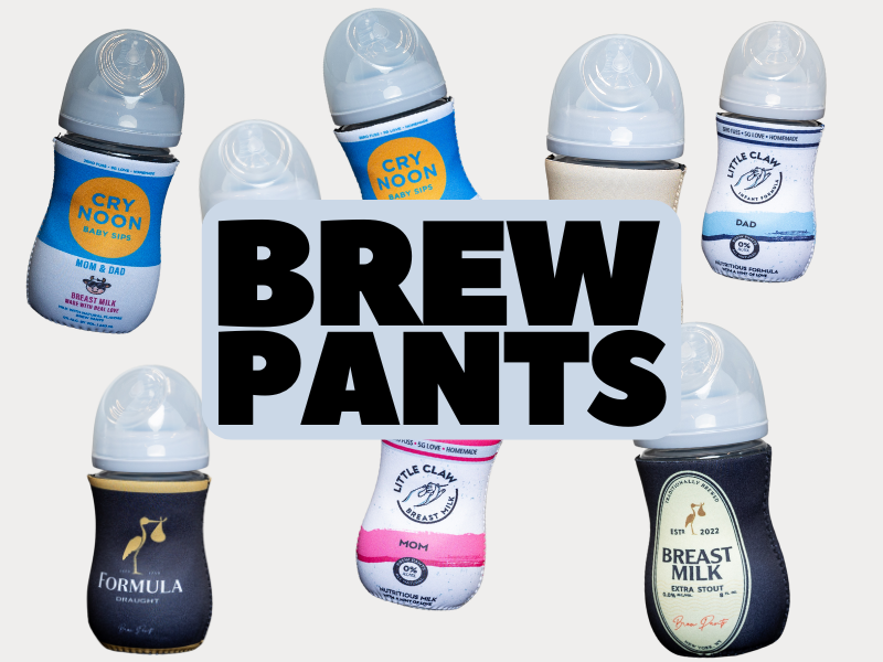 Soft Drink Themed Coozies for Baby Bottles - Funny Gift for New Parents & Baby Showers - (2 Premium Designed Neoprene Coozies + BPA/Lead/Phthalate Free Bottle Included)