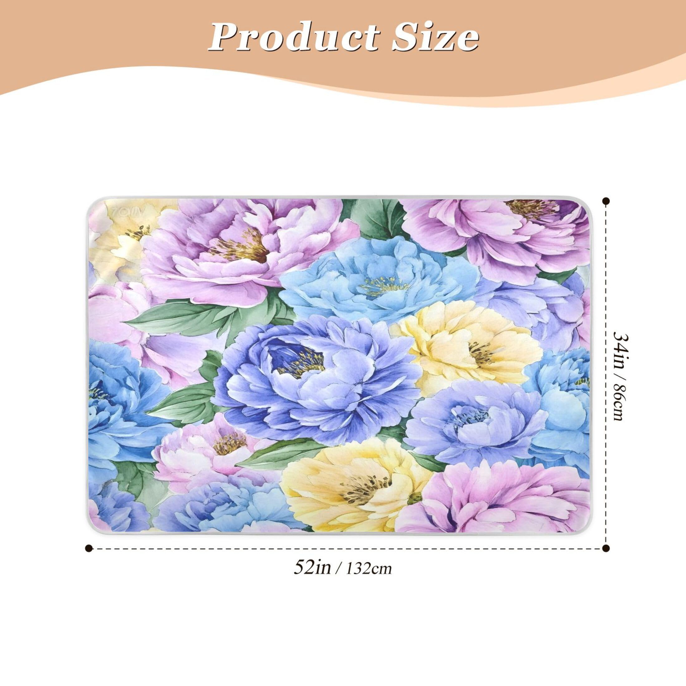 Takiito Butterfly Bed Pad Reusable Bed Underpad Washable Waterproof Leak-Proof Quick Dry Incontinence Pee Pad for Toddlers Kids Adults Pets 34x52 in