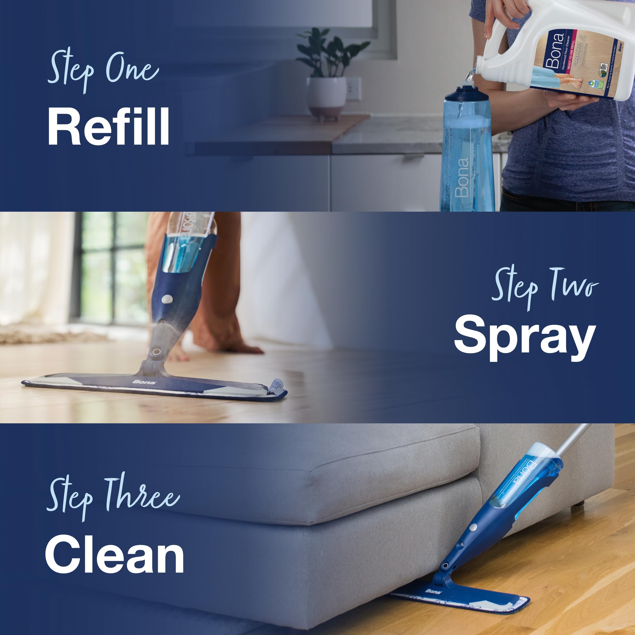 128 fl oz Unscented Hardwood Floor Cleaner Refill K6542