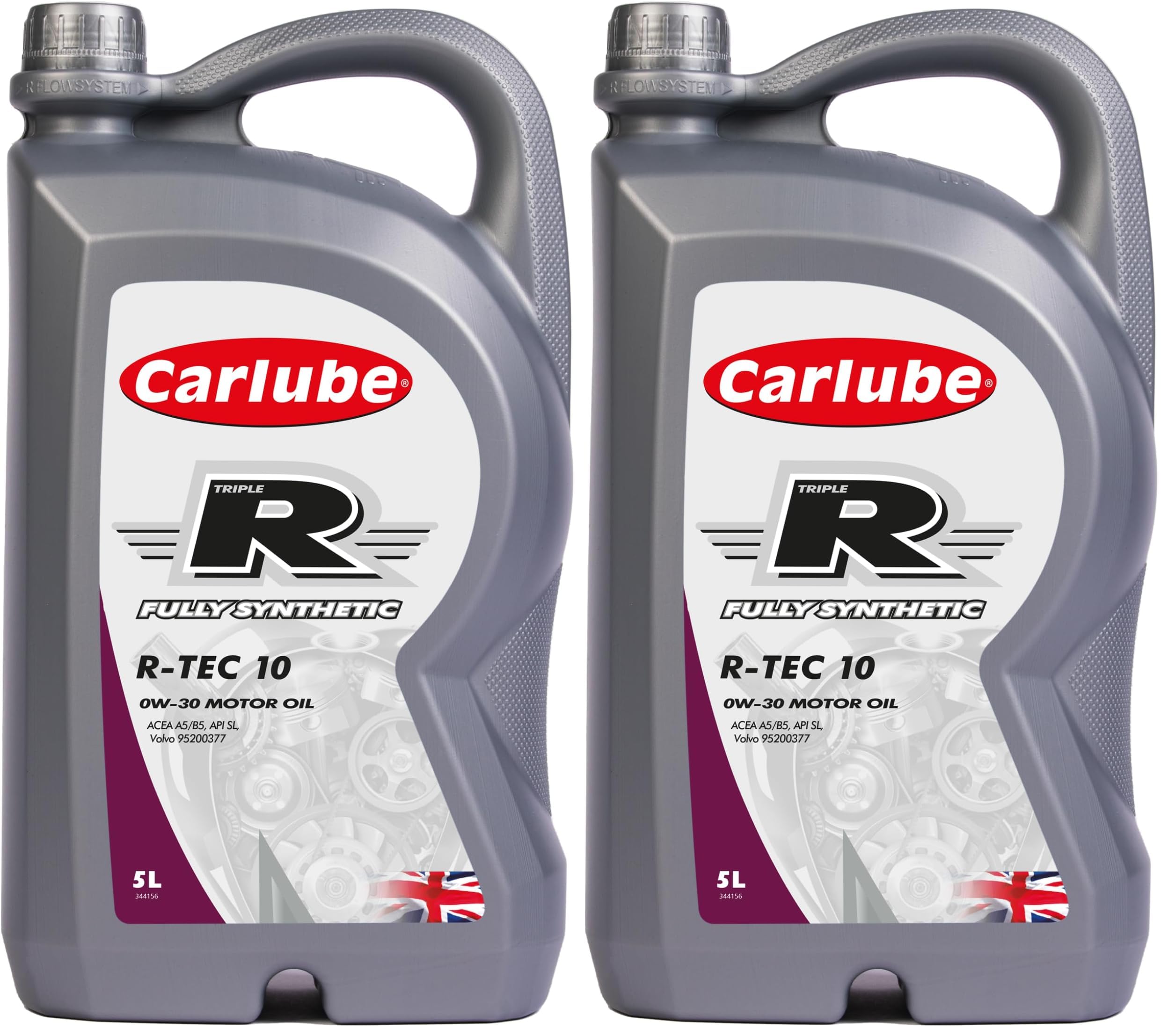 Carlube Triple R 0W-30 A5/B5 Totalmente sintético R-TEC 10 5L (Paquete de 2)