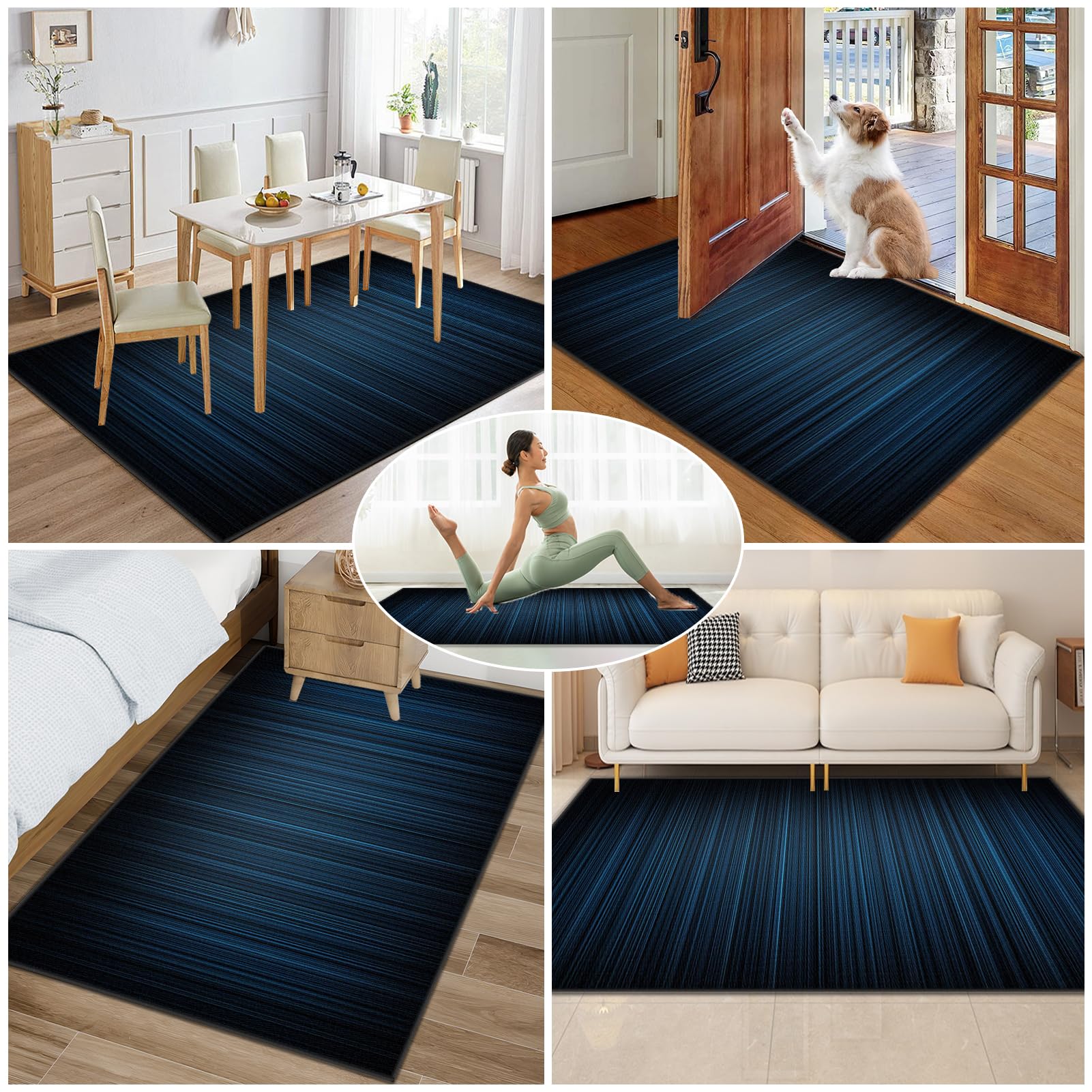 Tappeto Salvapavimento Antiscivolo Sedia Ufficio 110 x 160 cm | Tappetino Sedia Gaming Protettivo per Pavimenti Duri Tappeto per Sedia con Ruote