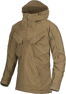 Helikon-Tex Pilgrim Anorak Bushcraft Jacket - DuraCanvas Black Outdoor Shell, Fire-Resistant & Quick-Dry