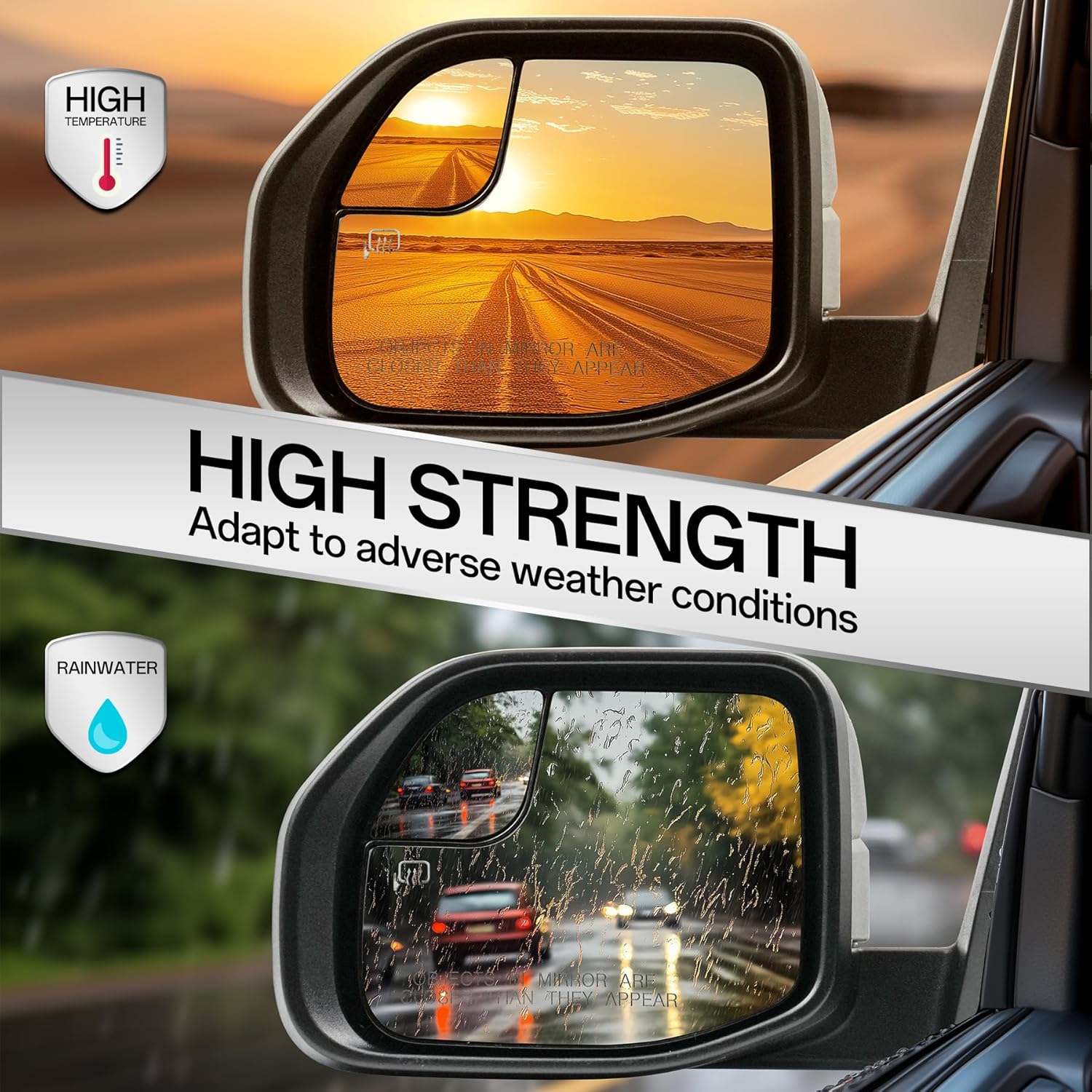 Driver Left Side Door Mirror for 2022-2025 Ford Maverick, with Power Heated Glass Manual Folding Convex Blind Spot Glass, Textured Black Cover