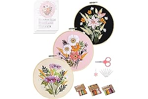 Santune 3 Sets Embroidery Starter Kit: Elevate Your Embroidery Journey